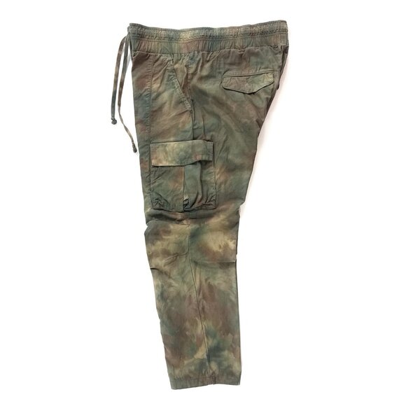 John Elliott Sateen Cargo Pants Size 1 Small Tie Dye Cropped Made In Japan - Picture 6 of 11